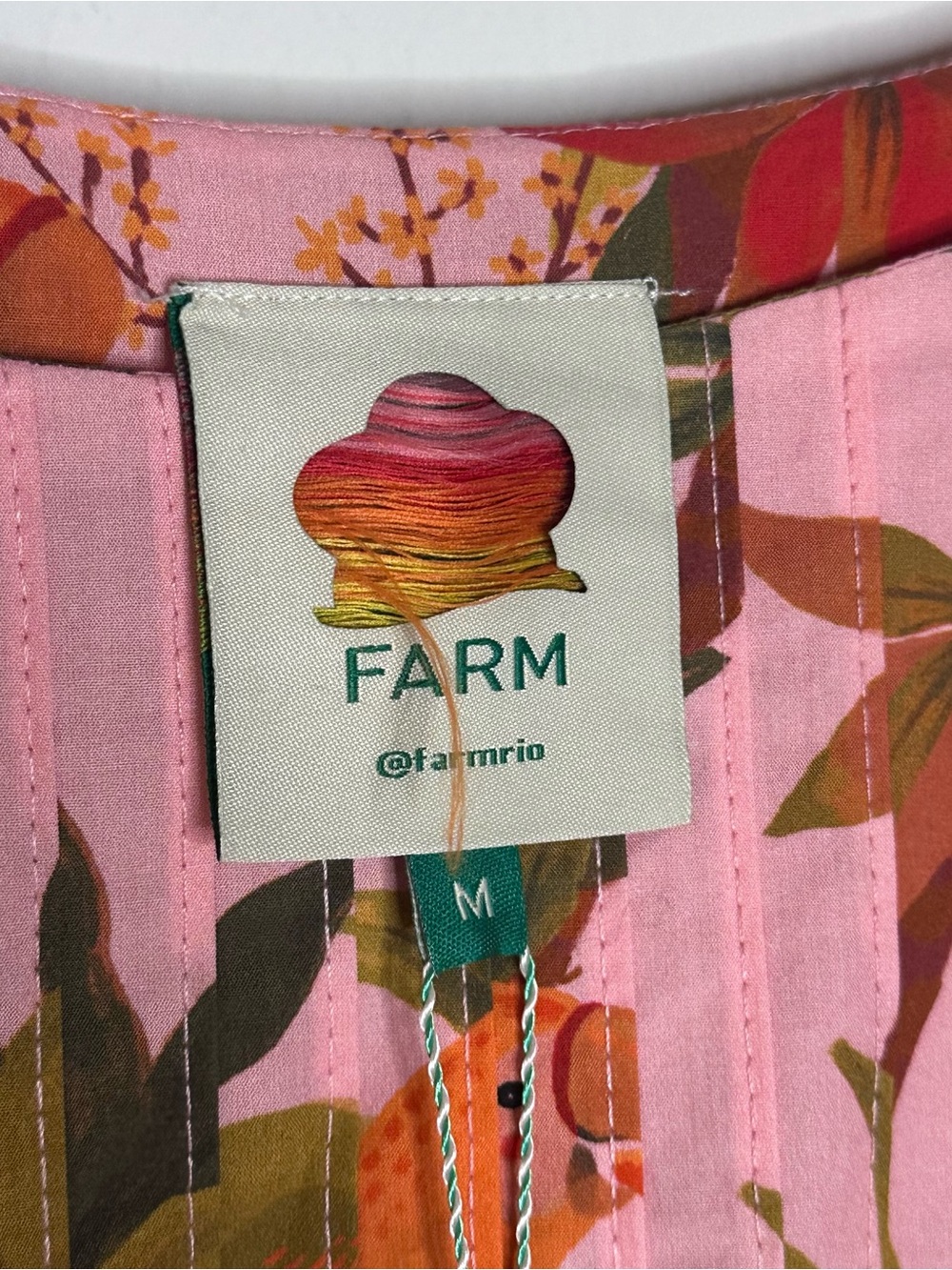 The FARM RIO Mixed Warm Prints Organic Cotton Maxi Dress M - Picture 10 of 10